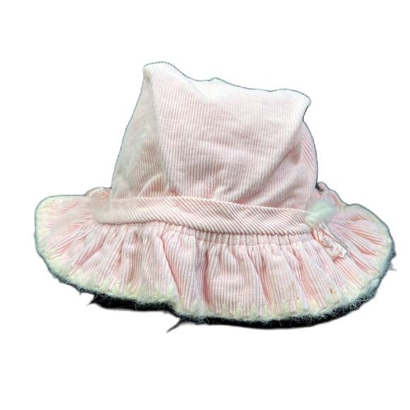 Vintage Pink Corduroy Baby Bonnet - Picture 4 of 4